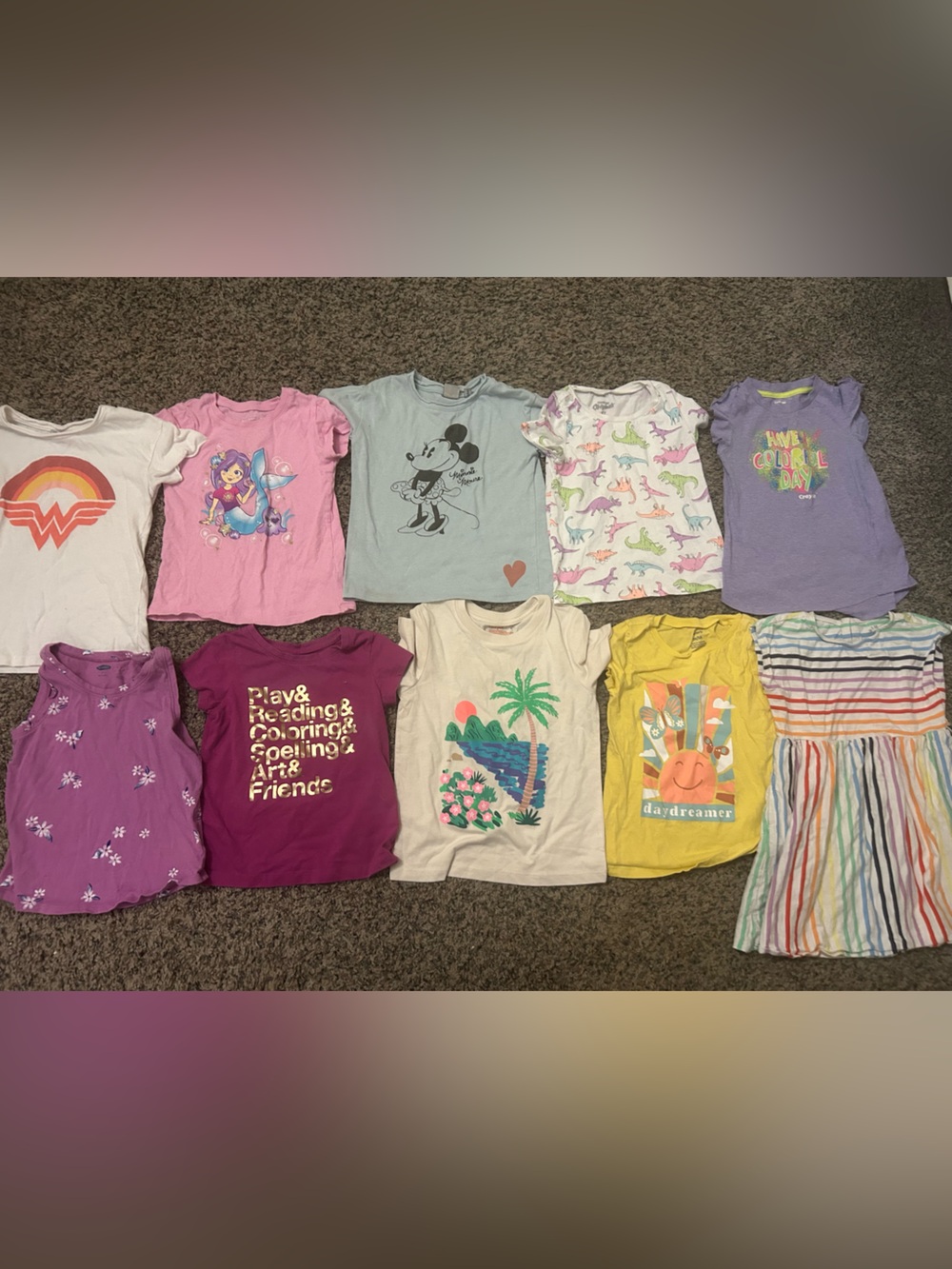 Girls 4T short sleeve shirts bundle